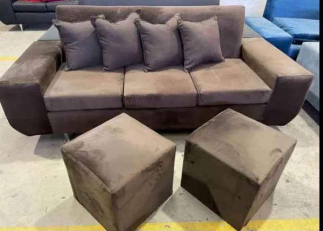 Sofá Tipo Napoleon color Cafe claro